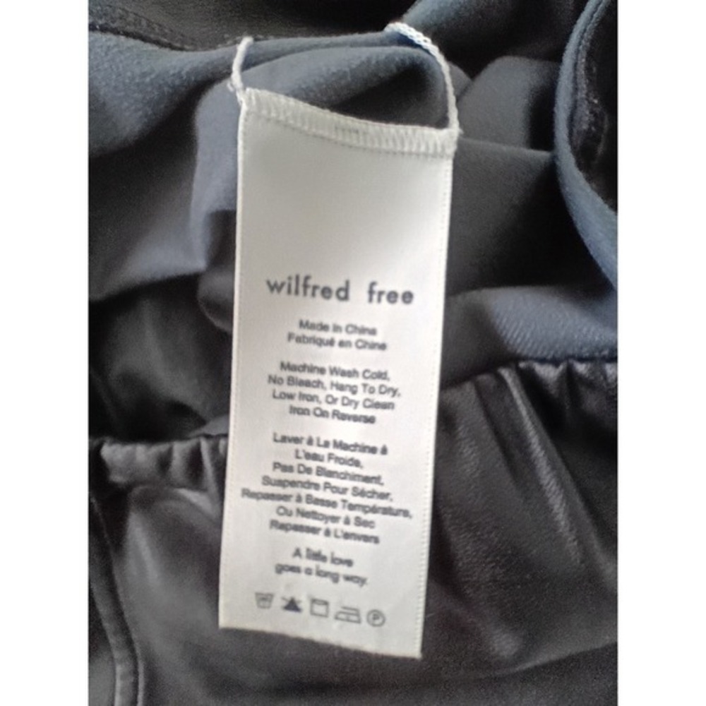 Aritzia Sunday Best NWT Black Mini Skirt Zip Detail Size 4 S - Picture 6 of 7